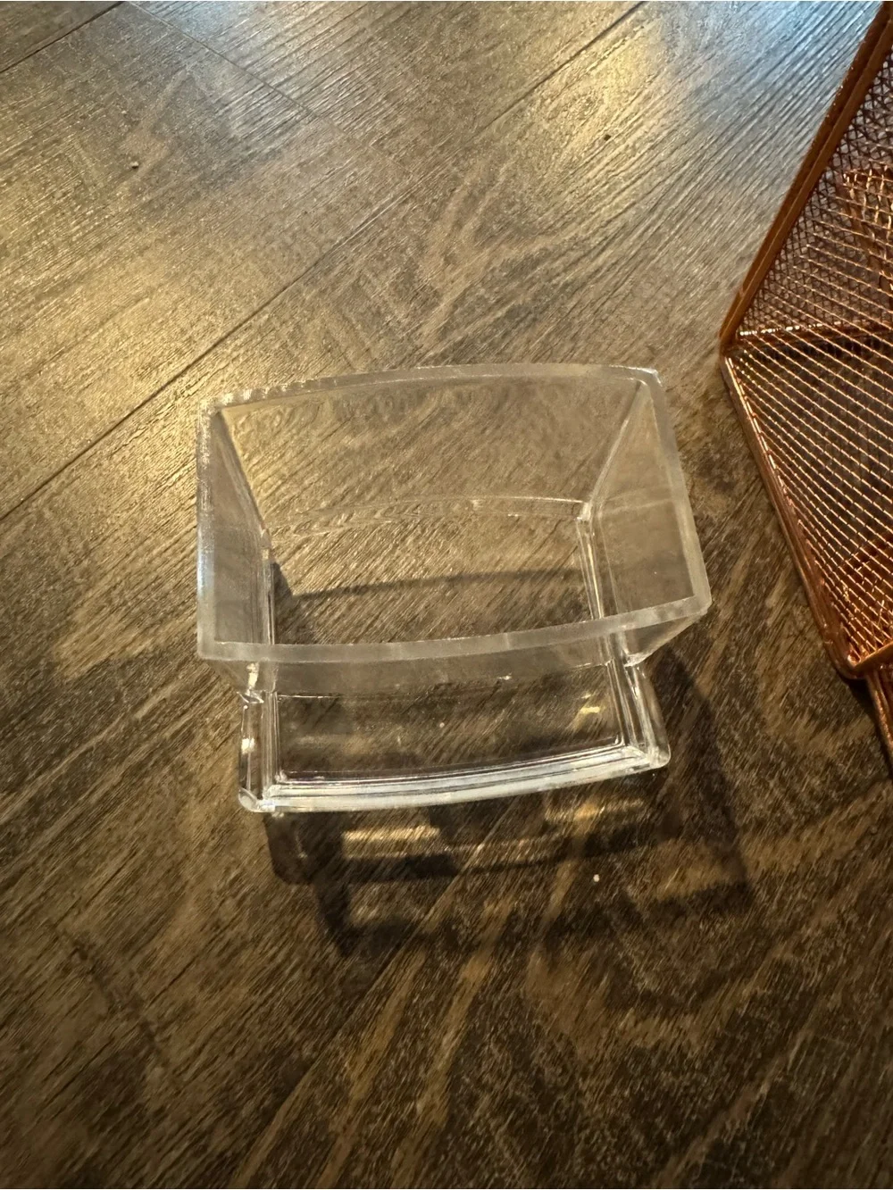 Metal Mesh Jewelry Organizer with Drawer - Copper Finish